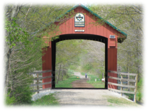 Bat box on covered bridge